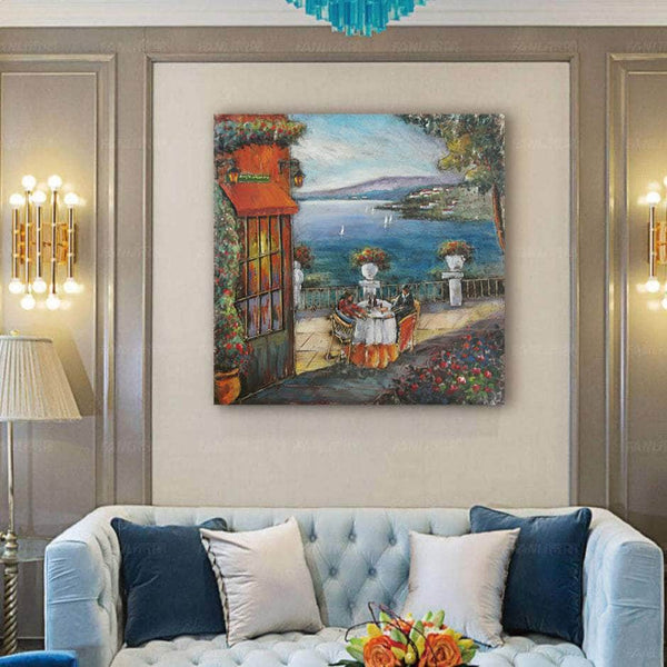 Italian Lakeside Romance – Handmade 3D Metal Wall Art