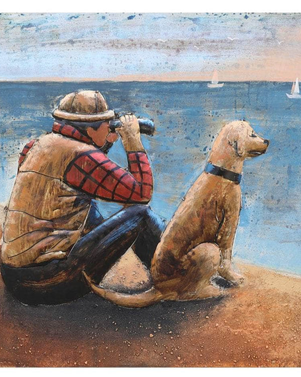 Seaside Companions – Handmade 3D Metal Wall Art