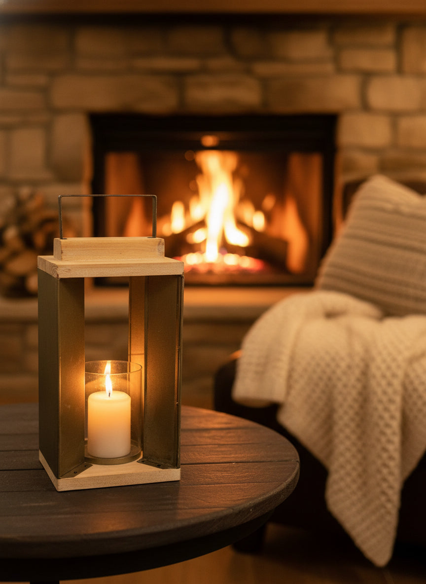 simply HAZEL Home Accessories simply Hazel Lantern – Metal & Wood (40cm & 60cm)