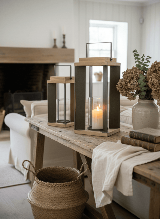 simply HAZEL Home Accessories simply Hazel Lantern – Metal & Wood (40cm & 60cm)