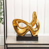 simply HAZEL Interior Design Range 33.5cm Gold Abstract Sculpture