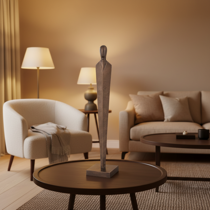 Large Bronze Metal Sculpture