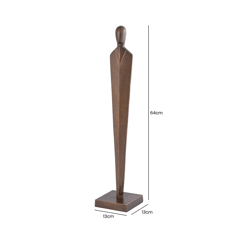 simply HAZEL Interior Design Range 64cm Bronze Metal Sculpture