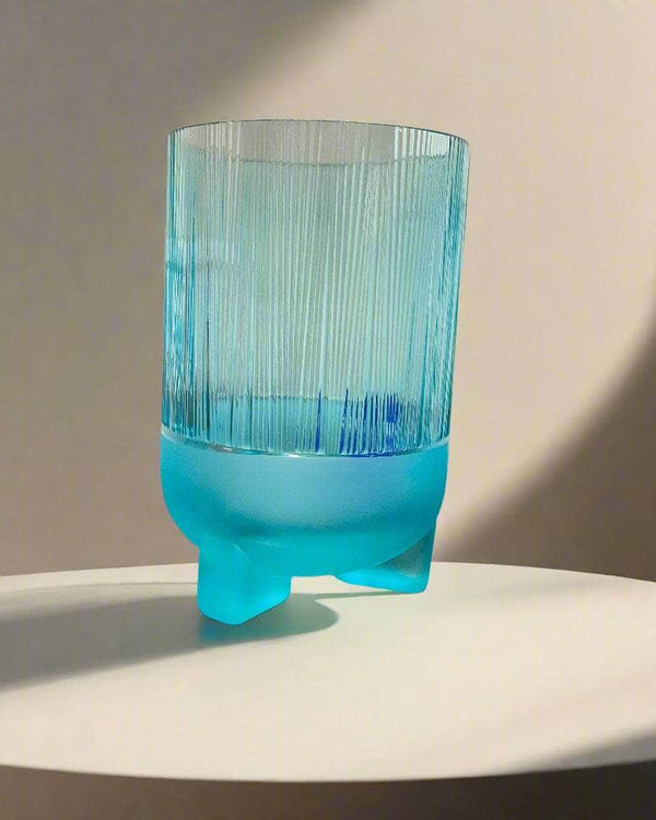 Glass Vase (Green or Blue Tinted)