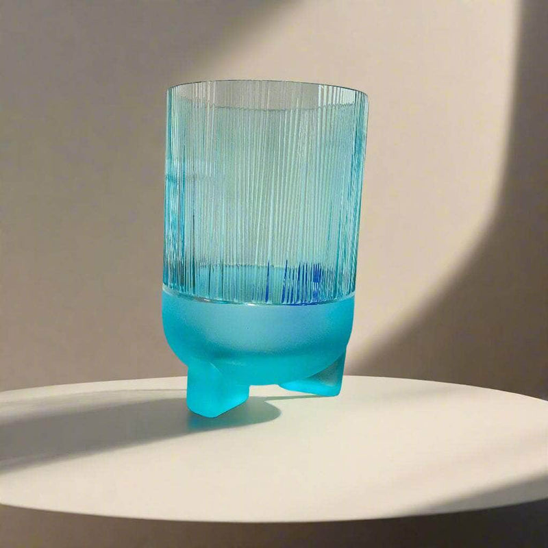 Glass Vase (Green or Blue Tinted)
