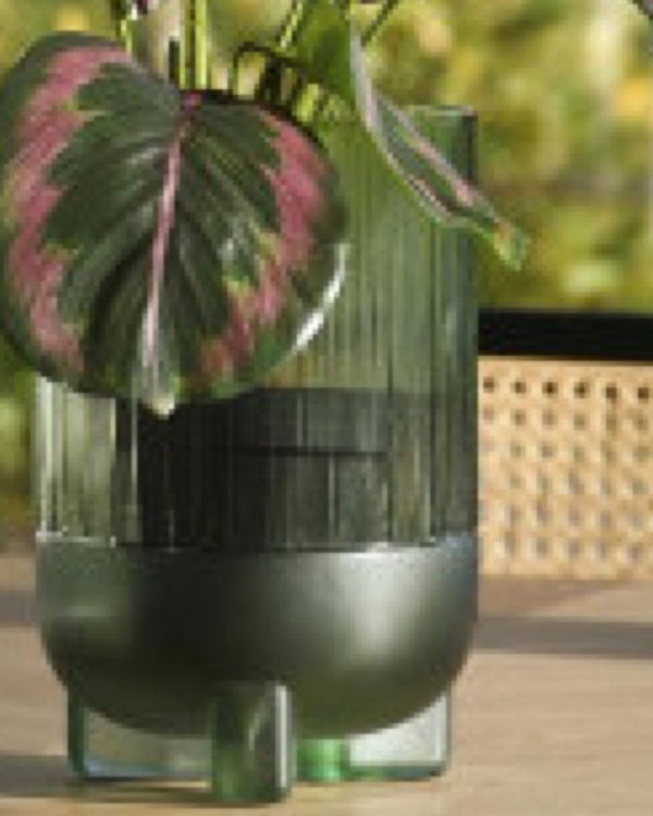 Glass Vase (Green or Blue Tinted)