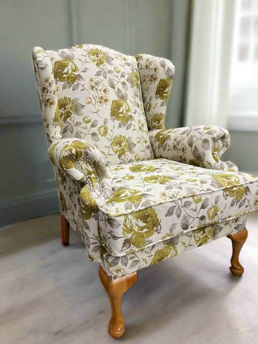 simply HAZEL Irish made Chair Duchess custom Irish Made kidney wingback armchair