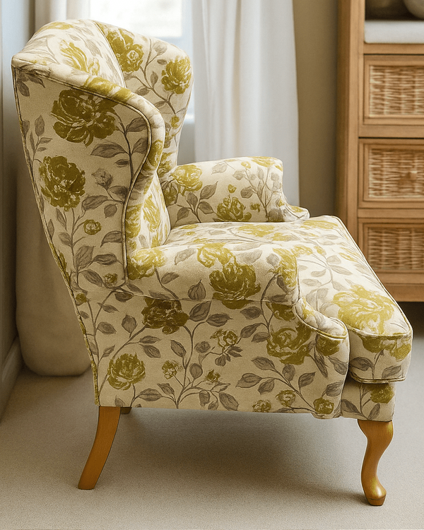 DUCHESS CUSTOM IRISH MADE KIDNEY WINGBACK ARMCHAIR by simply Hazel
