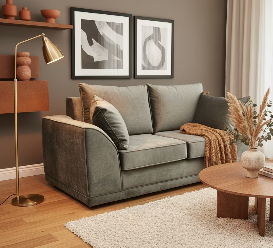 simply HAZEL Irish made Sofa Brigid -  2 seat custom Irish Made sofa in Forest Green (bespoke options available)