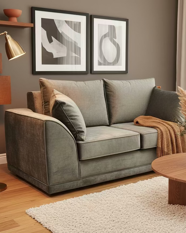 BRIGID 2 SEAT SOFA FOREST GREEN by simply Hazel (ex-display)