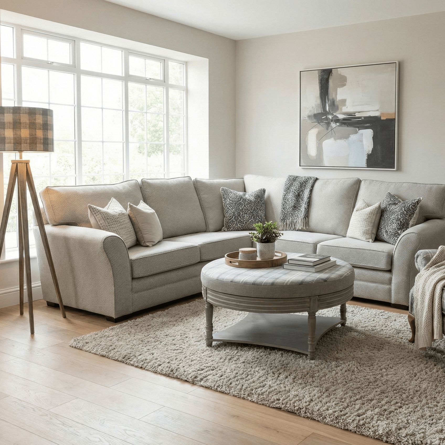 simply HAZEL Irish made Sofa MOLLY CORNER SOFA IN SOOTHING STONE by simply Hazel