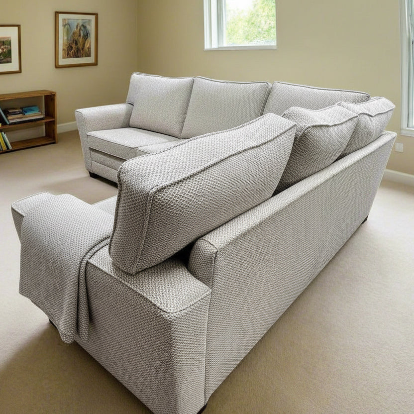 simply HAZEL Irish made Sofa MOLLY L Sofa custom Irish Made sofa in Soothing Stone (bespoke options available)