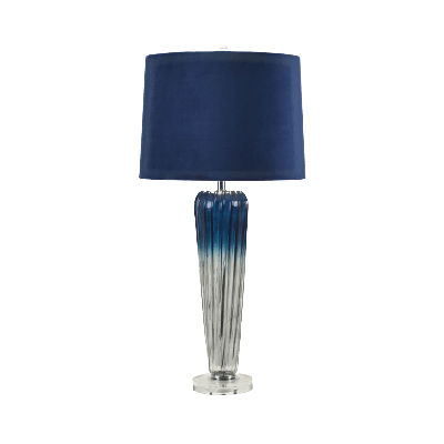 simply HAZEL Lamp Clear and Blue Glass Table Lamp