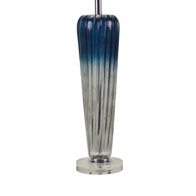 simply HAZEL Lamp Clear and Blue Glass Table Lamp