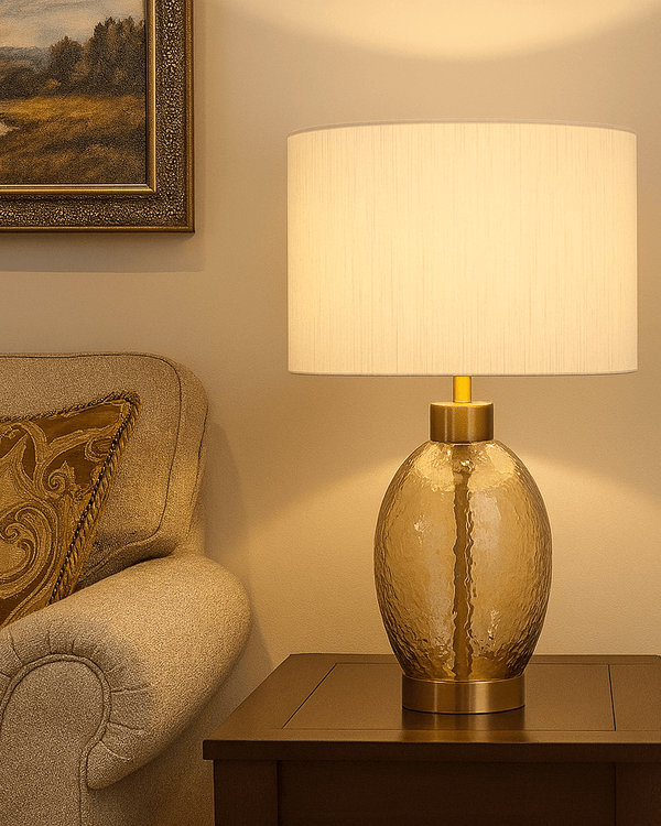 THE CHAMPAGNE RIPPLE LAMP
by simply Hazel