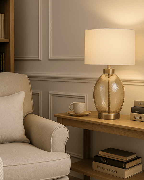 THE CHAMPAGNE RIPPLE LAMP
by simply Hazel