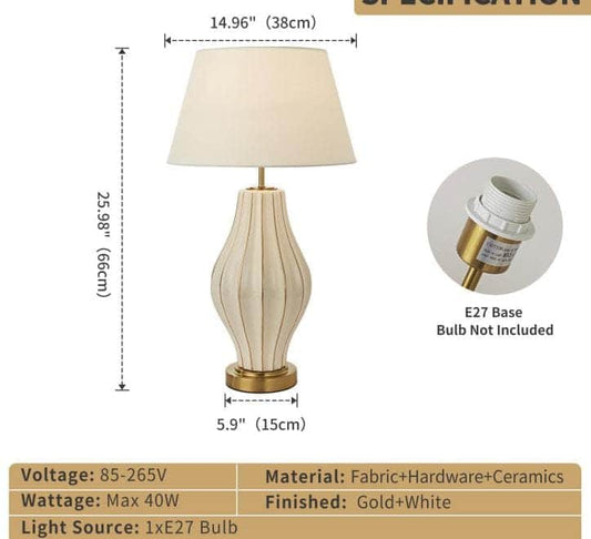 simply HAZEL Lamp simply Hazel Louisa 66cm Table Lamp