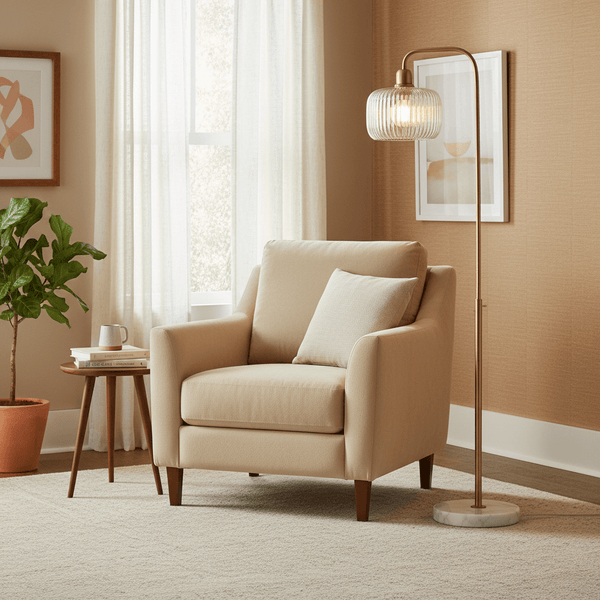 THE ARC BRASS FLOOR LAMP by simply Hazel