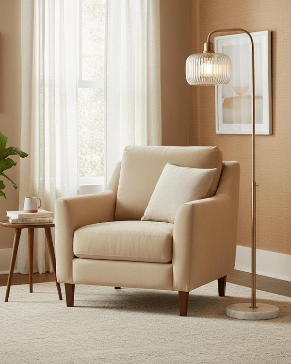 THE ARC BRASS FLOOR LAMP by simply Hazel