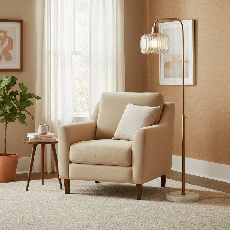 THE ARC BRASS FLOOR LAMP by simply Hazel