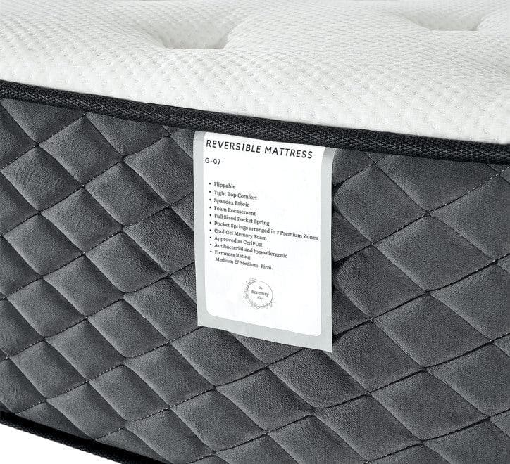 simply HAZEL Mattress Serenity Sleep G7 Reversible with Sealy Posturepedic Technology - FREE DELIVERY & GIFT