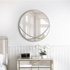 simply HAZEL Mirror 93cm Pristina Mirror Champagne Round Wall Mirror