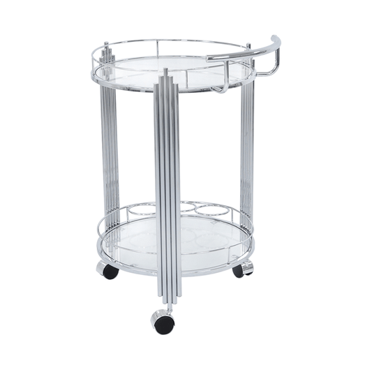 simply HAZEL Occasional Stool Cohen Clear Drinks Trolley