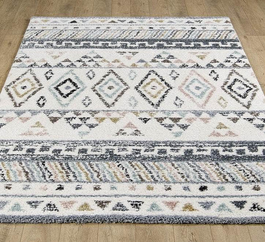 simply HAZEL Rugs 120/170cm / 115 White Alaska Shaggy Rug series