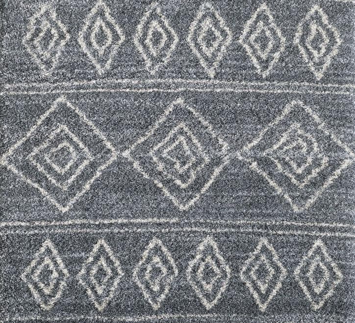 simply HAZEL Rugs 120/170cm / Grey / Diamond Venice Shaggy Rug series