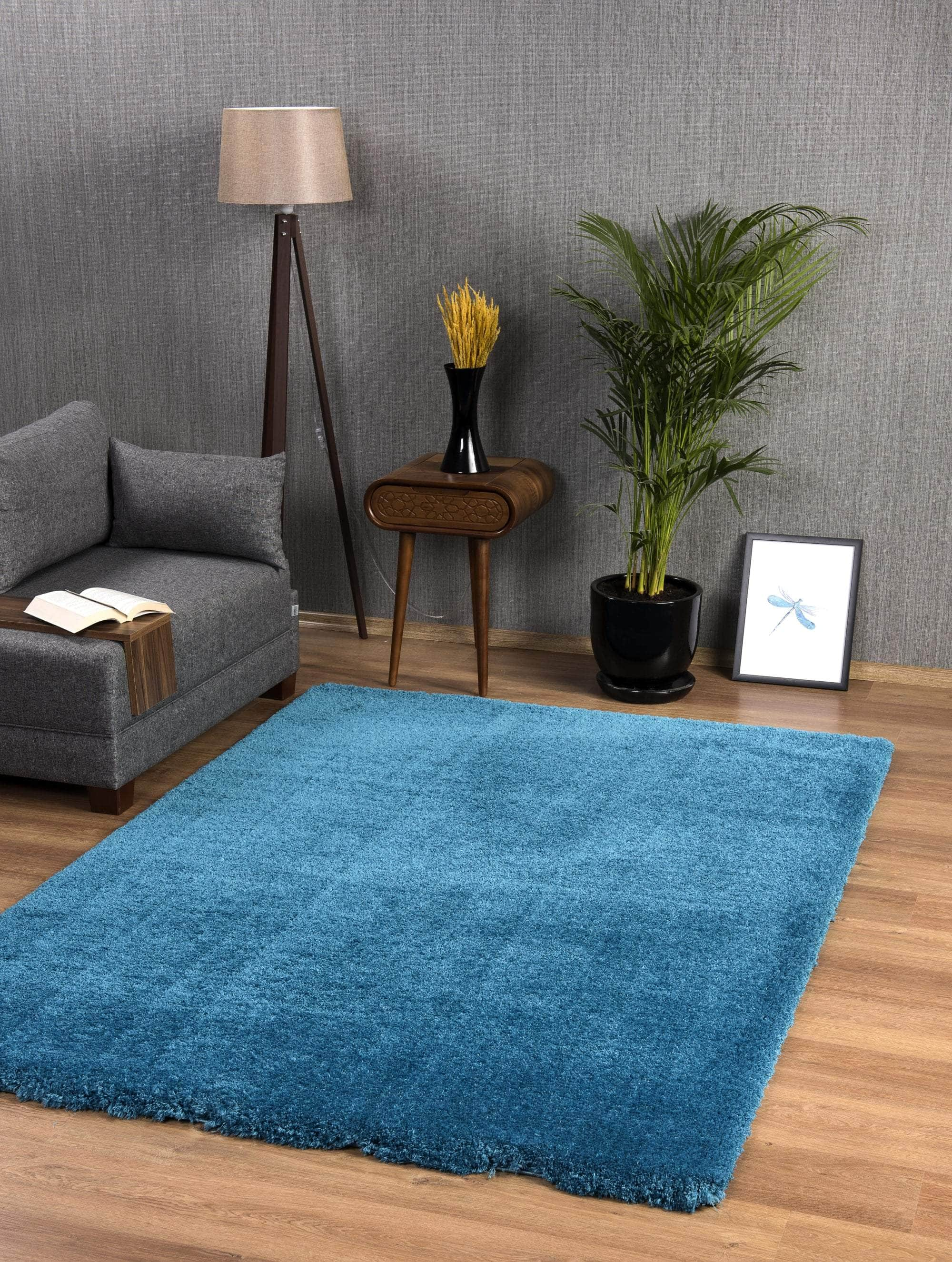 simply HAZEL Rugs 80/150cm / Aquamarine Prada Shaggy Rug series