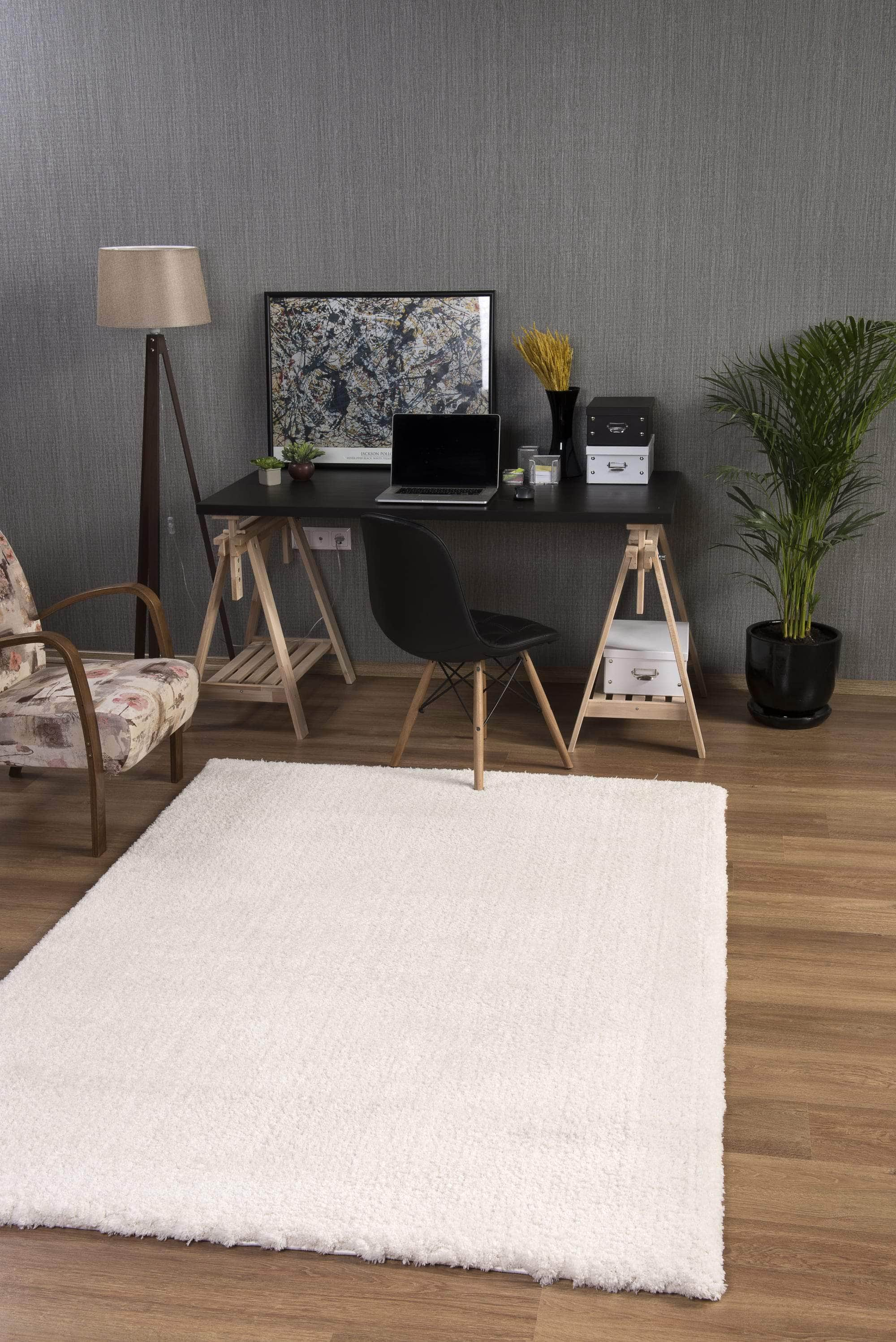 simply HAZEL Rugs 80/150cm / Cream Prada Shaggy Rug series