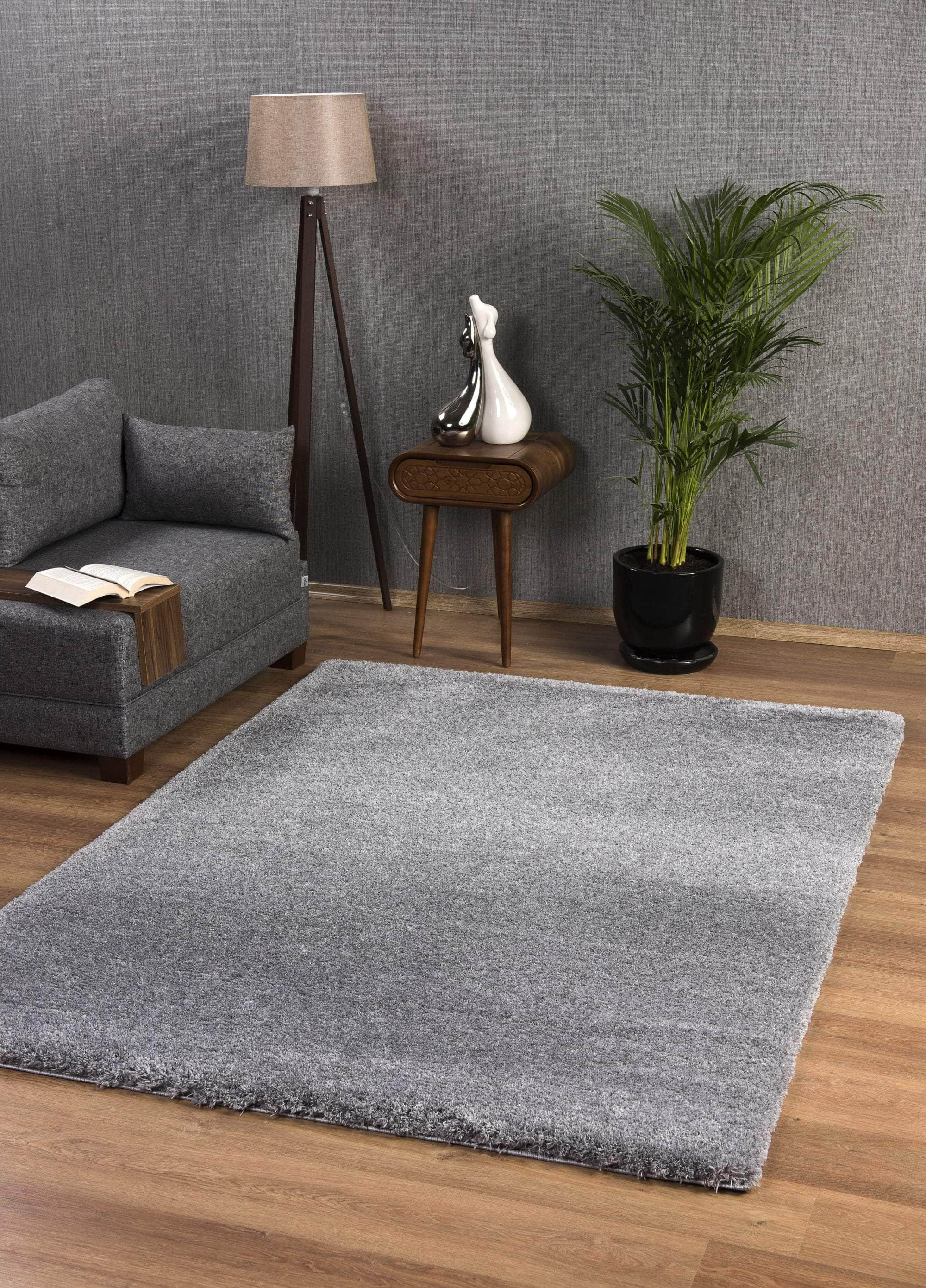 simply HAZEL Rugs 80/150cm / Gray Prada Shaggy Rug series