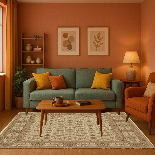 simply HAZEL Rugs Cream Hereke series Traditional Rug