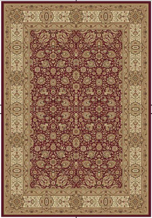 simply HAZEL Rugs HEREKE SERIES TRADITIONAL RUG 160 × 230 cm | Blue | Green | Red | Cream | by simply Hazel