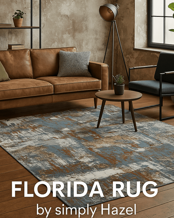 FLORIDA RUG | Blue | Gold | Cream | Multi | Beige by simply Hazel