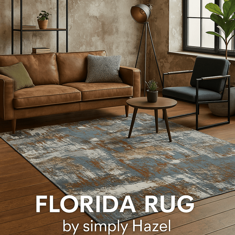 FLORIDA RUG | Blue | Gold | Cream | Multi | Beige by simply Hazel