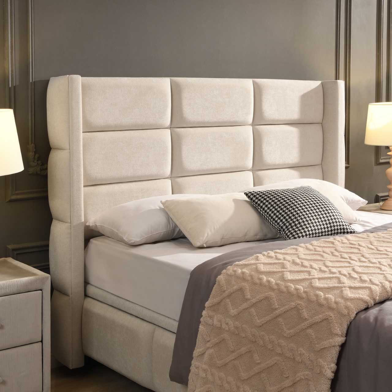 simply HAZEL Storage Bed Base & Headboard ARMAGH STORAGE BED  by simply HAZEL