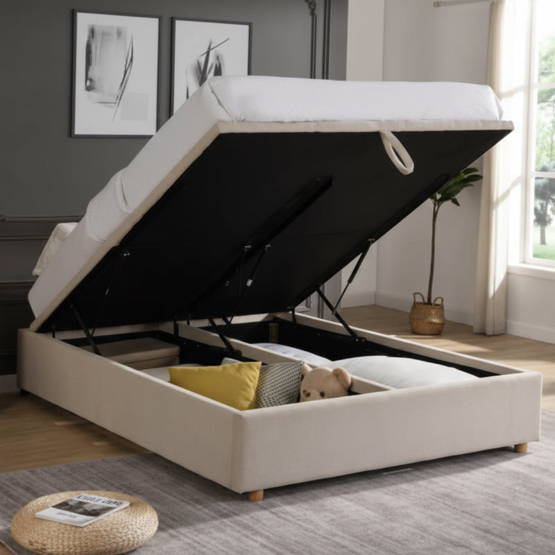 EMMA, SERENITY SLEEP G05 MATTRESS & RIO STORAGE LUXURY SLEEP BUNDLE (5FT KING)