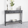 simply HAZEL Table Dalziel Dark Grey Large Console Table