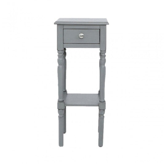 simply HAZEL Table Delta Grey 1 Drawer Side/Lamp Table