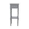 simply HAZEL Table Delta Grey 1 Drawer Side/Lamp Table