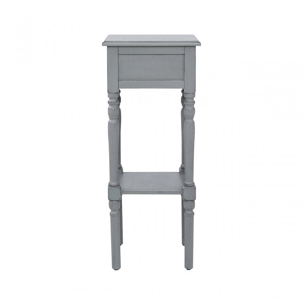 simply HAZEL Table Delta Grey 1 Drawer Side/Lamp Table