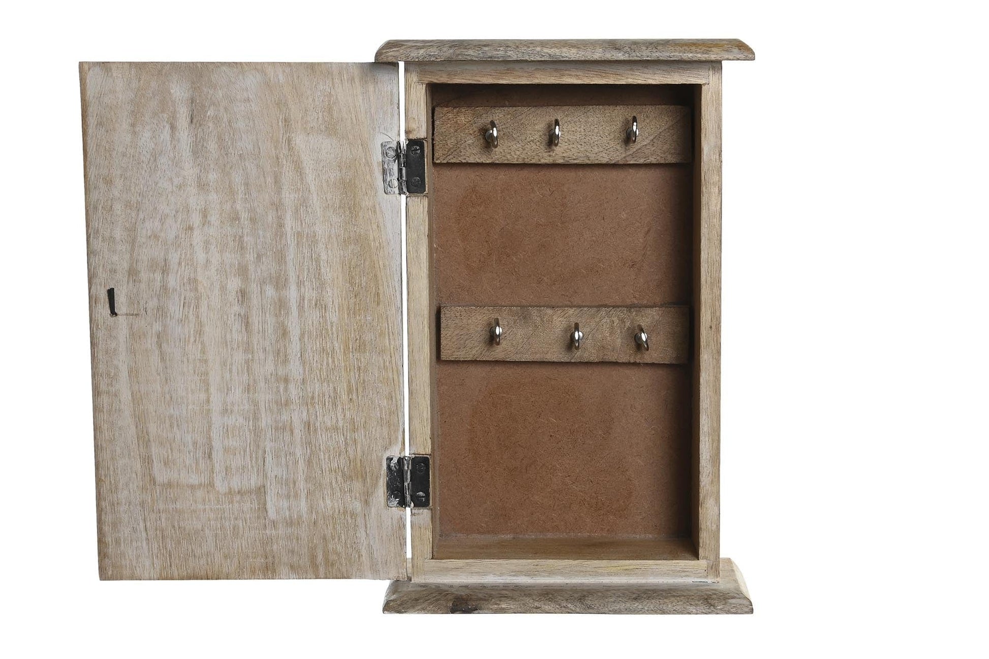 simply HAZEL Urban style Key Storage Cabinet - MANGO CARVED BROWN Box