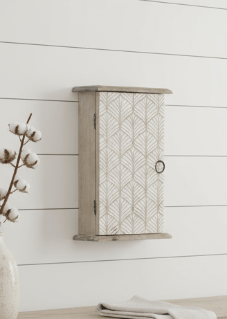 simply HAZEL Urban style Key Storage Cabinet - MANGO CARVED BROWN by simply Hazel