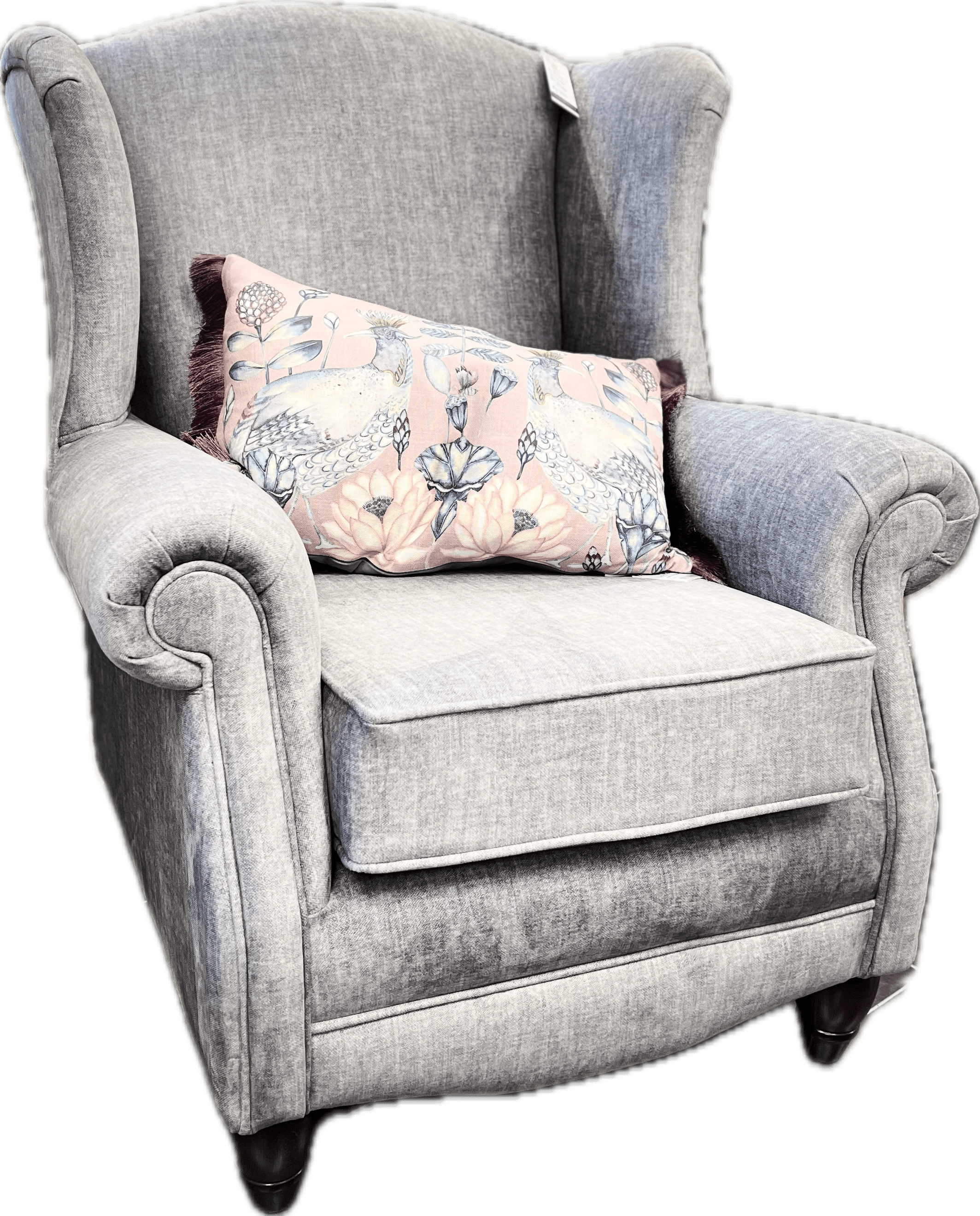 simply HAZEL Wingback Chair Princess Mia custom wingback armchair in a choice of luxurious fabrics