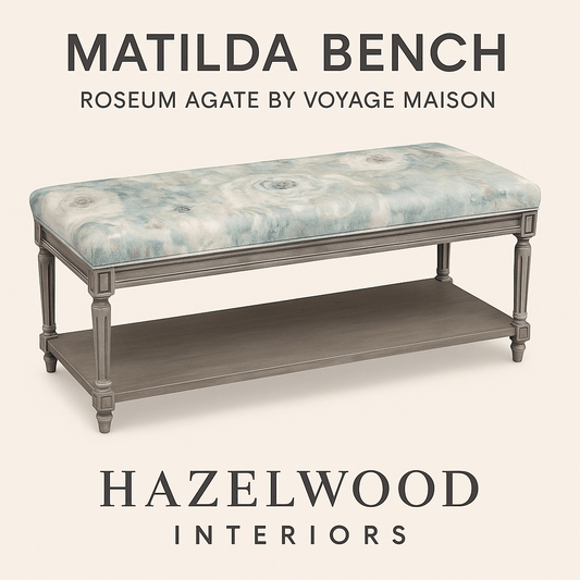 simply Hazel x Voyage Maison Voyage Maison Furniture X simply Hazel Custom Matilda Bench – Roseum Agate by Voyage Maison