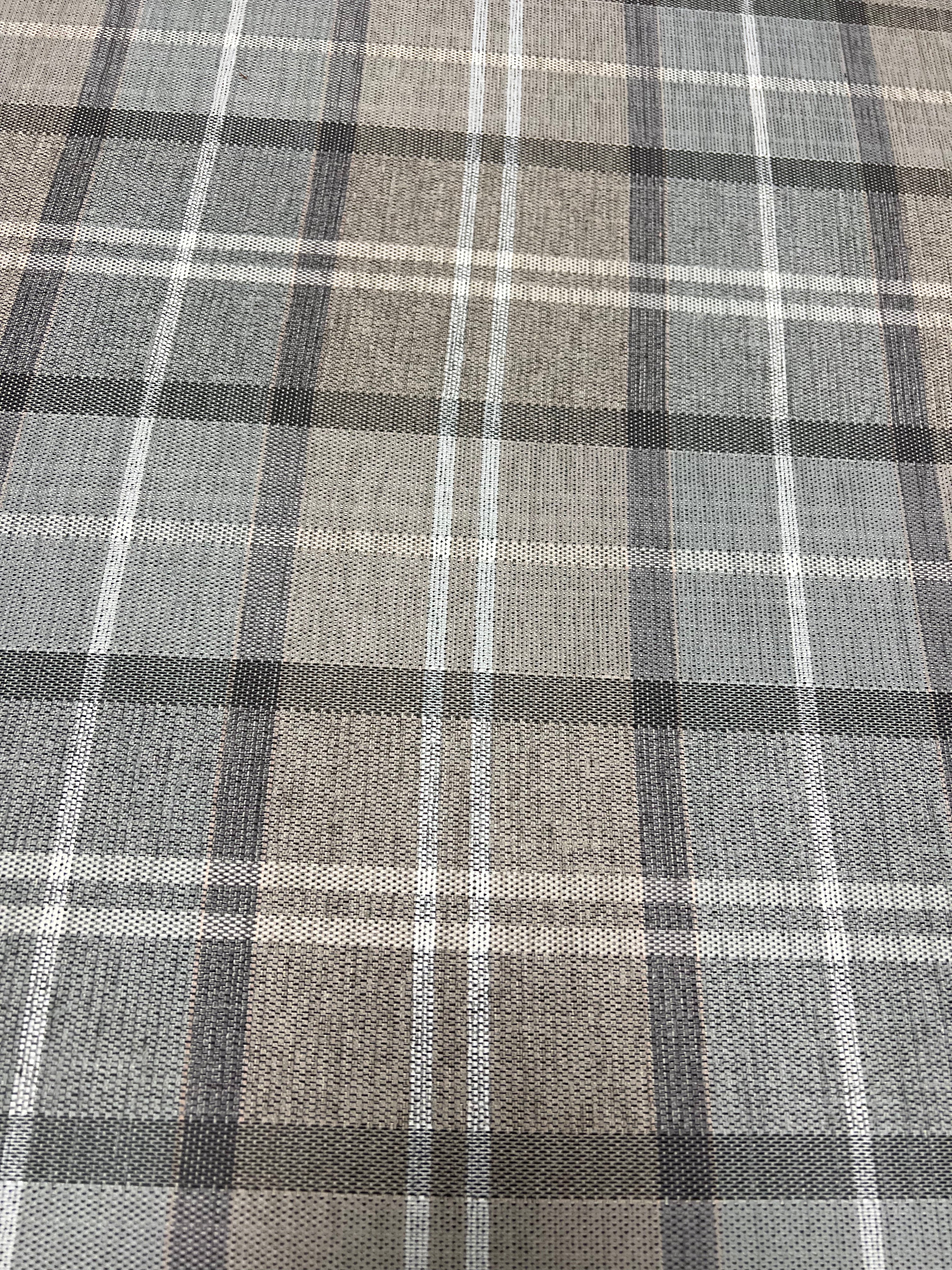 simply Hazel x Voyage Maison Voyage Maison Furniture X simply Hazel Custom Maurice Ottoman Table Grey Check Stone/Grey by Voyage Maison (Custom Upholstered by simply Hazel in Ireland)