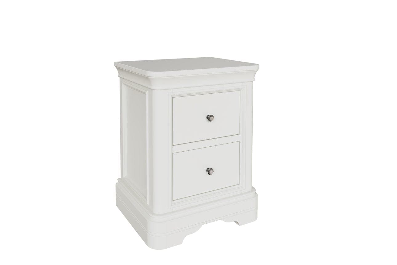 Vida Bedroom Vanities Bone Mabel 2  Drawer Bedside Table