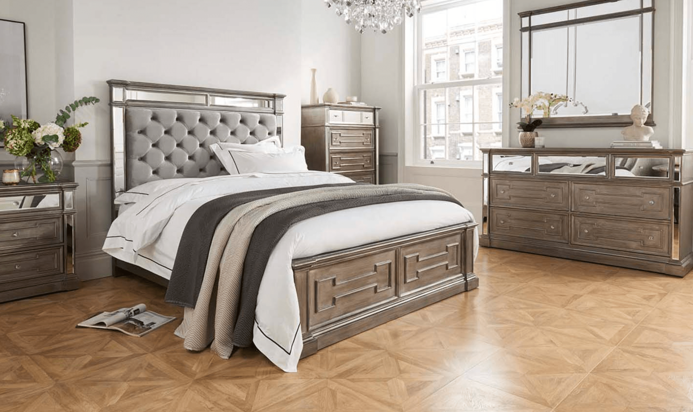 Vida Bedroom Vanities ///FLOOR STOCK CLEARANCE/// - Ophelia Bedside Table