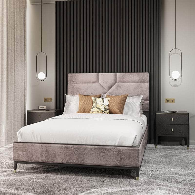 DILETTA BED Ebony Finish by Vida Living
